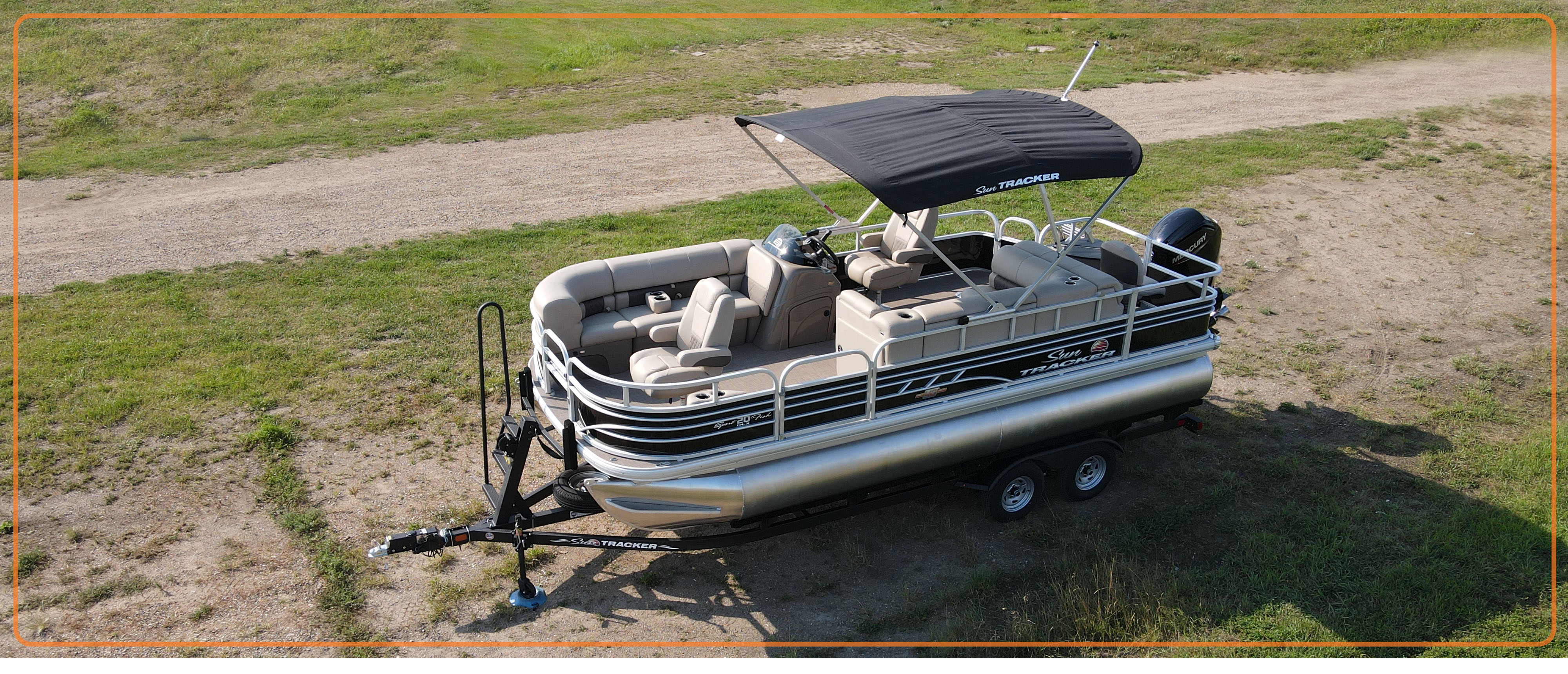 2023 Suntracker SportFish 20 DLX, Exclusive Auto Marine, fishing pontoon boat, power boat, outboard motors, mercury marine