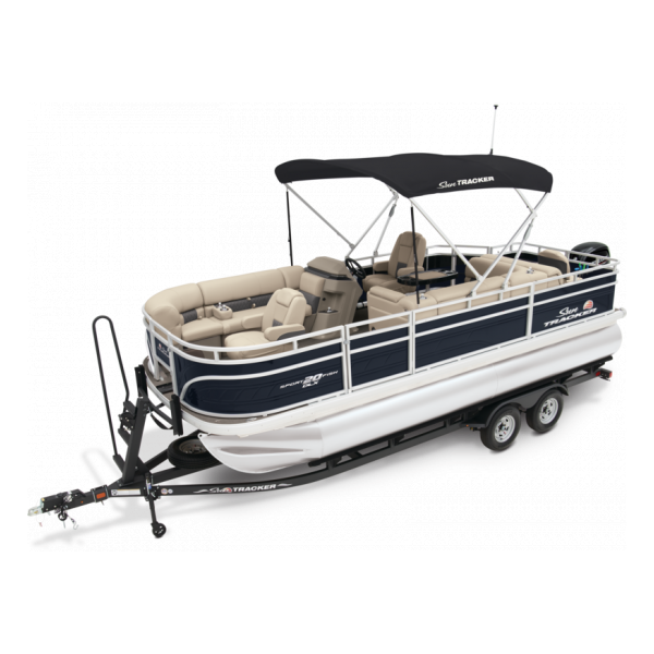 pontoon boat, 2024 SunTracker  SportFish 20 DLX , Exclusive Auto Marine, power boat, outboard motors, Mercury Marine
