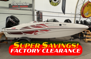 2022 Tahoe T16 BowRider Runabout Boat Exclusive Auto Marine Power Boat Outboard Sport Series