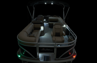 pontoon boat, 2024 SunTracker  SportFish 20 DLX , Exclusive Auto Marine, power boat, outboard motors, Mercury Marine