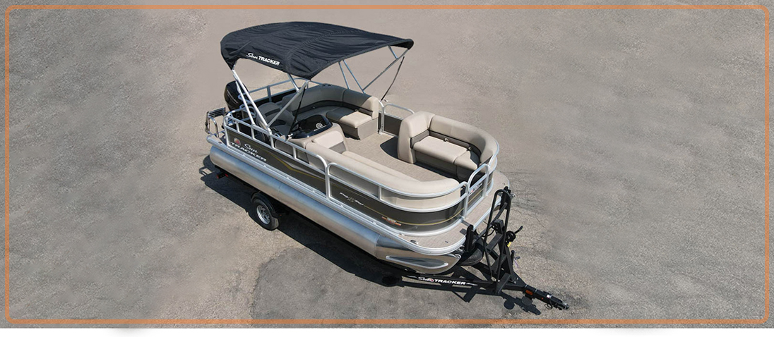 used pontoon boat, 2023 SunTracker Party Barge 18 DLX, Exclusive Auto Marine, power boats, outboard motors, Mercury Marine