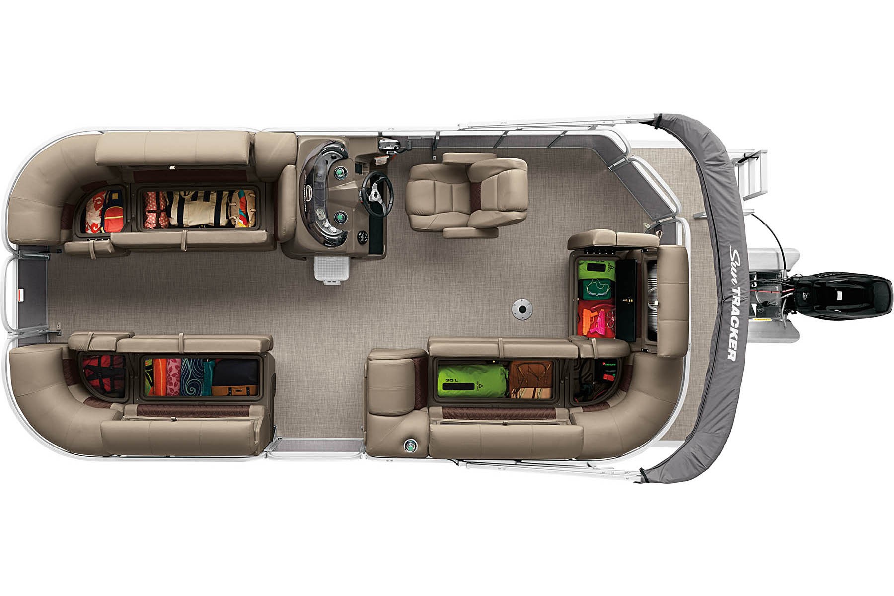 pontoon boat 2022 Suntracker Party Barge 20 Exclusive Auto Marine power boat outboard motor