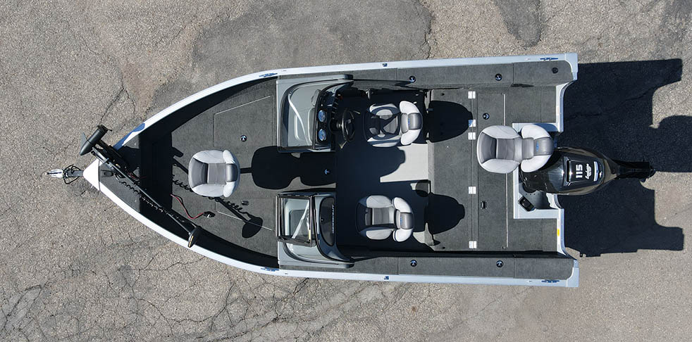 used fishing boat, 2015 Smokercraft Pro Angler XL 172, Exclusive Auto Marine, power boat outboard motor, Mercury marine