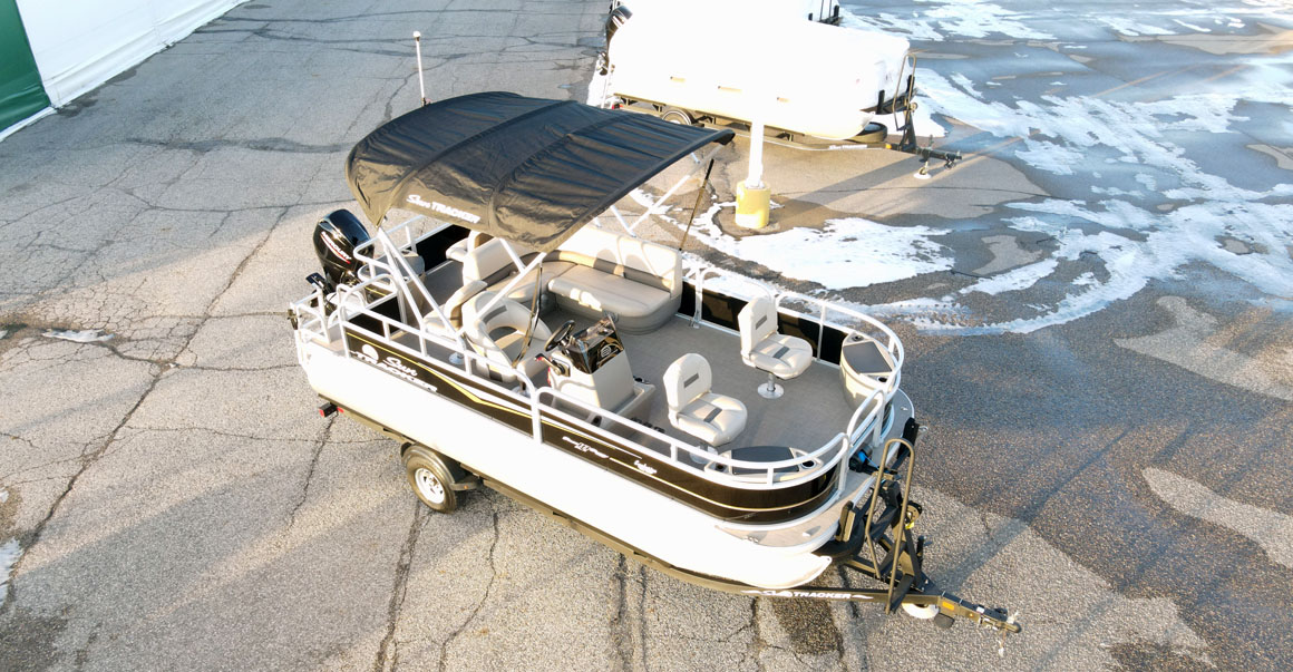 used pontoon boat, used pontoon boat for sale, 18 ft. pontoon boat, boat for sale, boats for sale near me, pontoon boats for sale near me, new pontoon boat