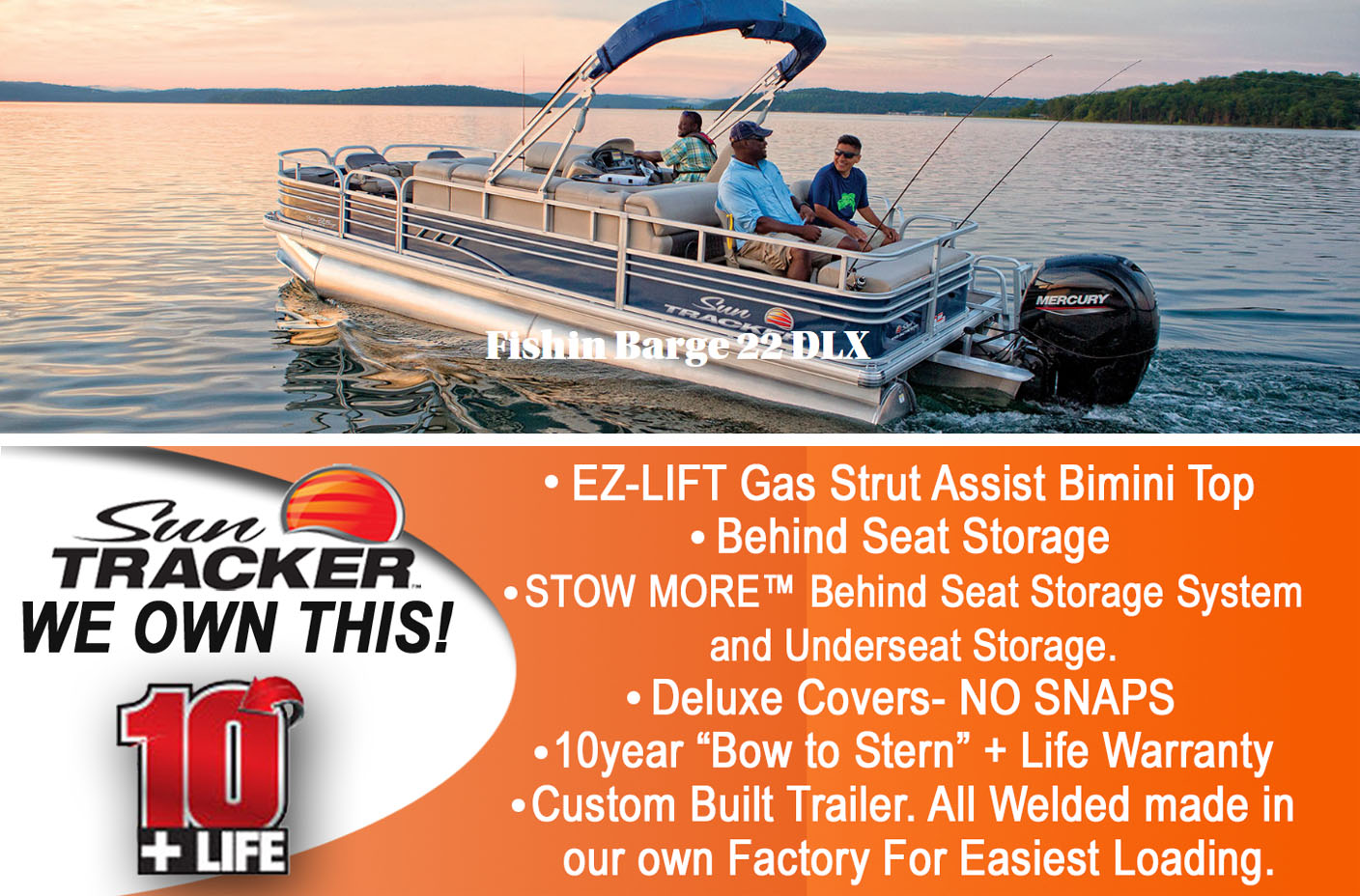 2021 Fishin' Barge 22 DLX Exclusive Auto Marine pontoon boats fishing boats SunTracker boats