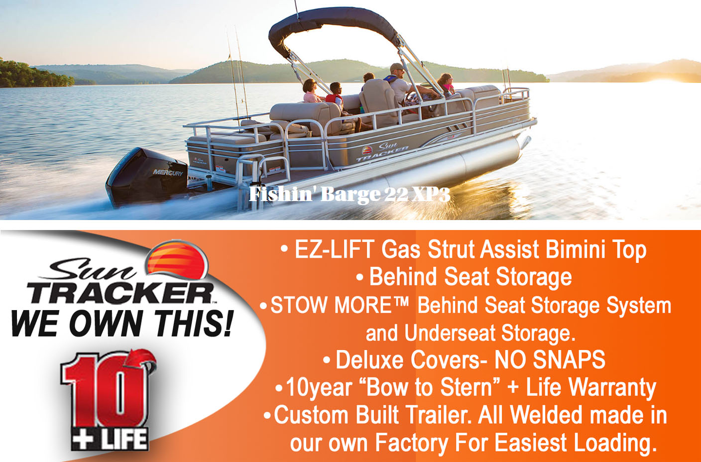 2021 FISHIN' BARGE 22 XP3 Exclusive Auto Marine Fishing boat pontoon boat SunTracker
