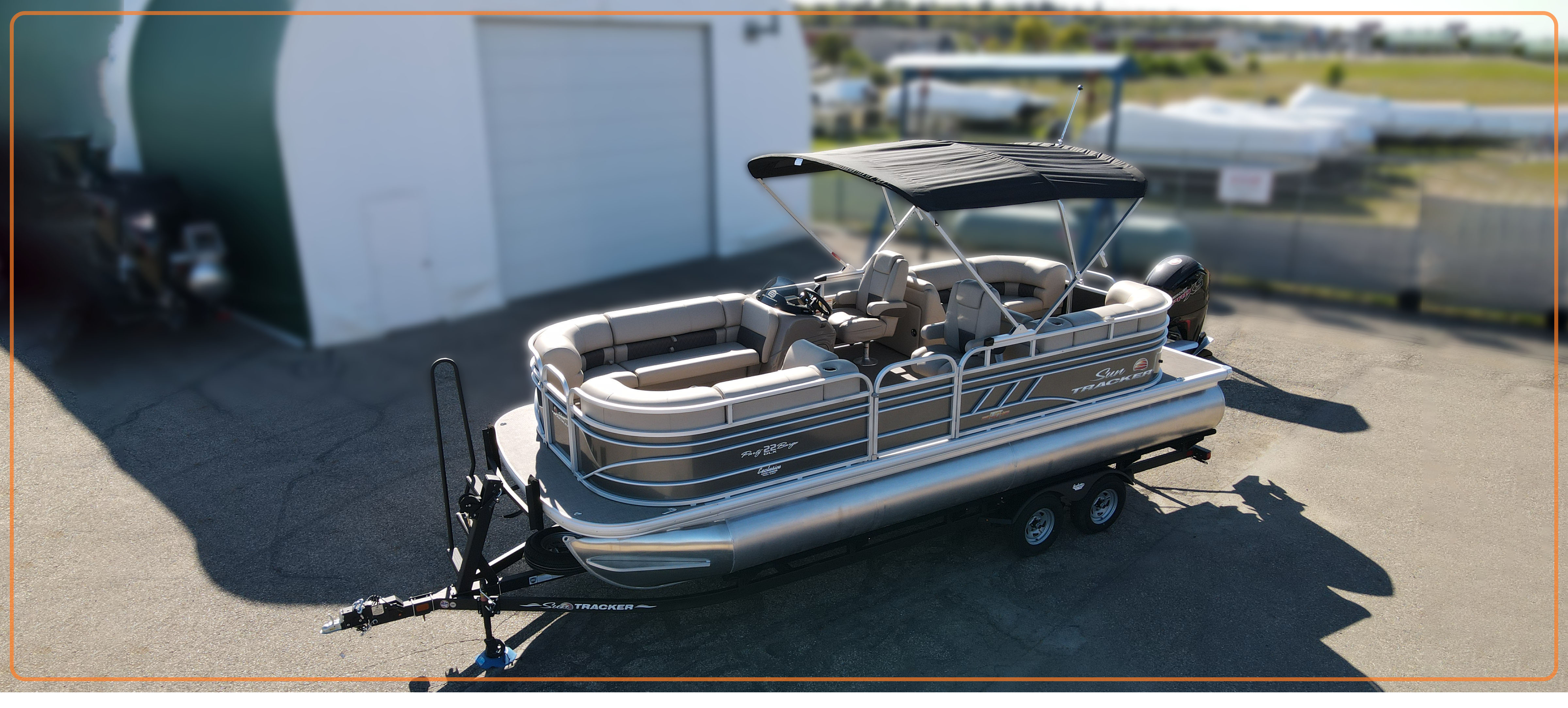 2023 Suntracker Party Barge 22 DLX, Exclusive Auto Marine, pontoon boat, power boat, outboard motor, mercury marine