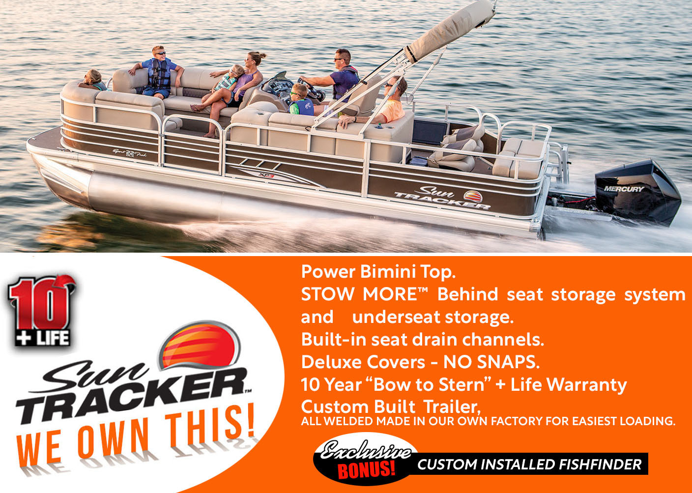 fishing pontoon boat 2022 Suntracker SportFish 22 XP3 Exclusive Auto Marine power boat outboard motor
