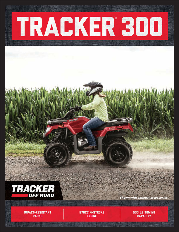 Tracker 300 2WD Exclusive Auto Marine ATV Tracker Off Road