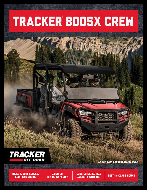 Tracker 800SX CREW Exclusive Auto Marine Tracker Off road Side-by-side
