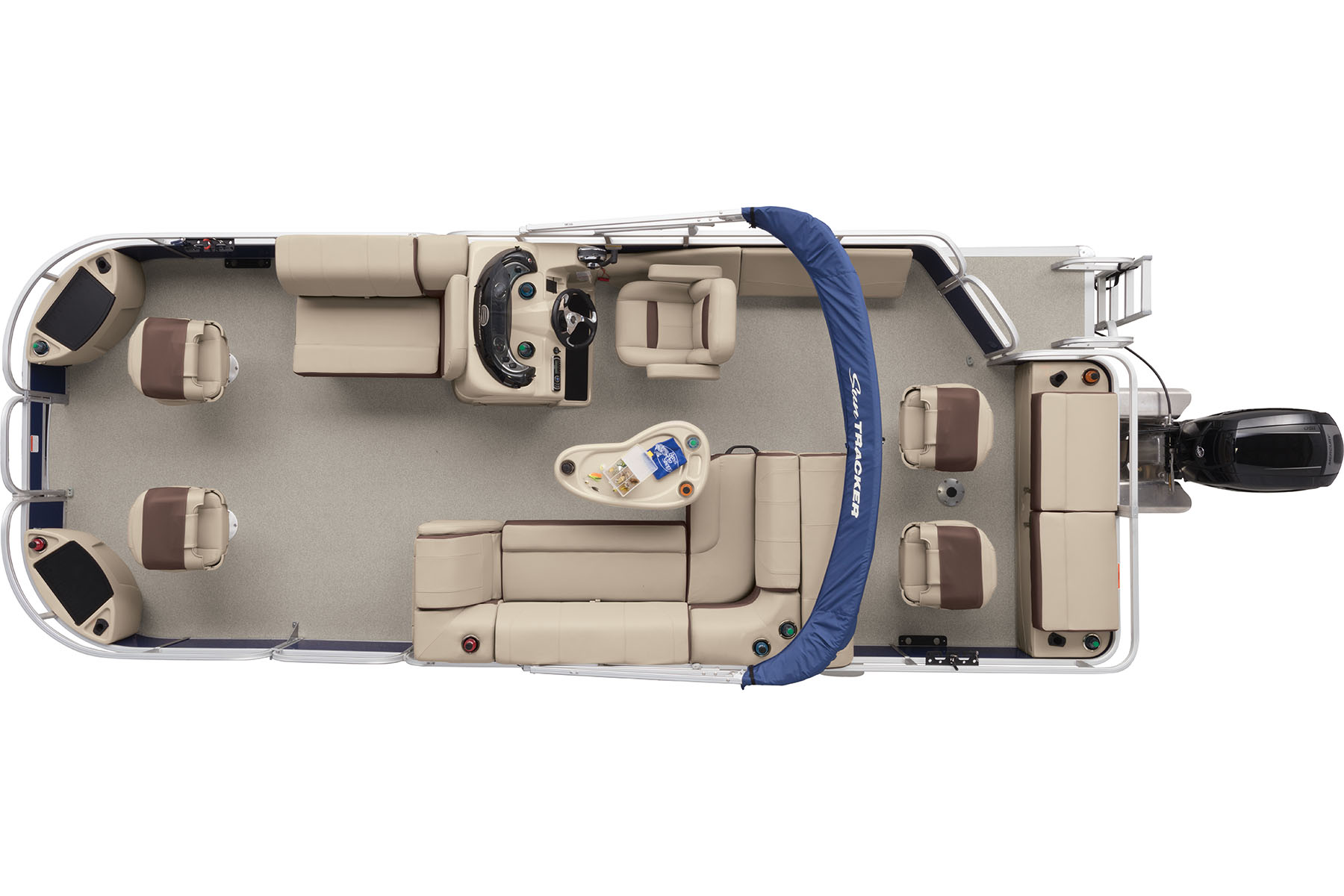 Fishin' Barge 22 DLX Exclusive Auto Marine pontoon boat fishing boat