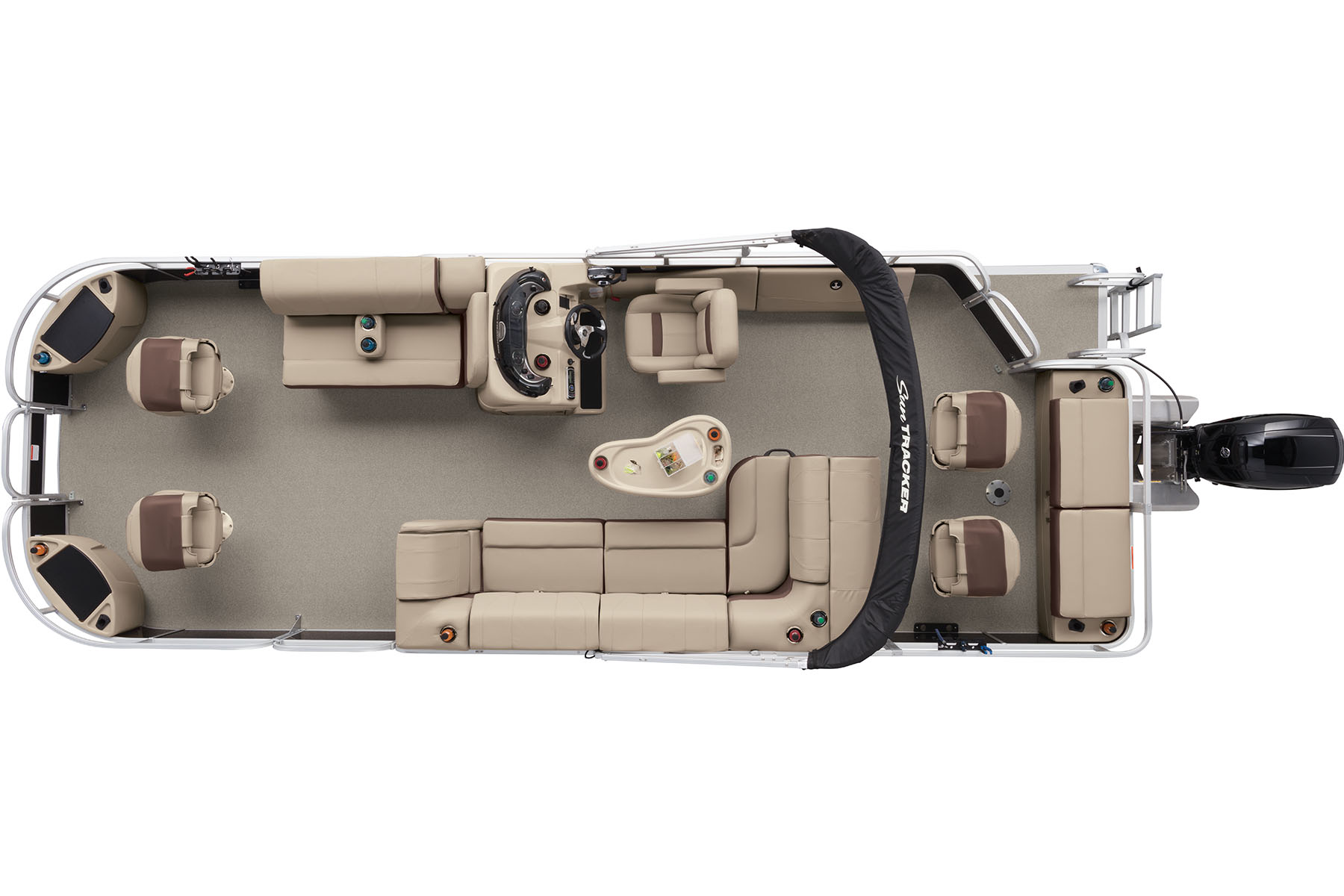 Fishin' Barge 24 DLX Exclusive Auto Marine pontoon boat fishing boat