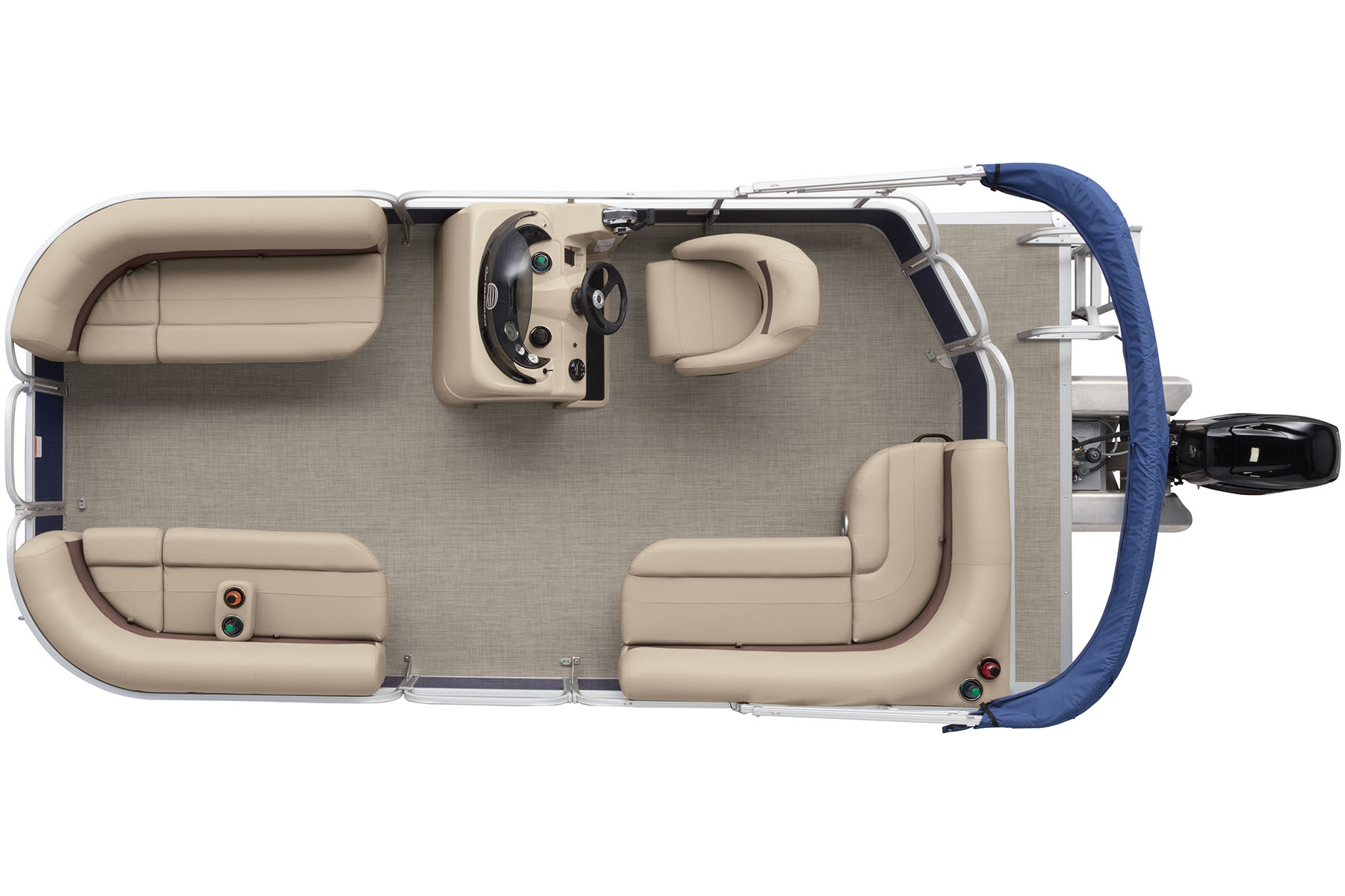 Party Barge 18 DLX Exclusive Auto Marine pontoon boat