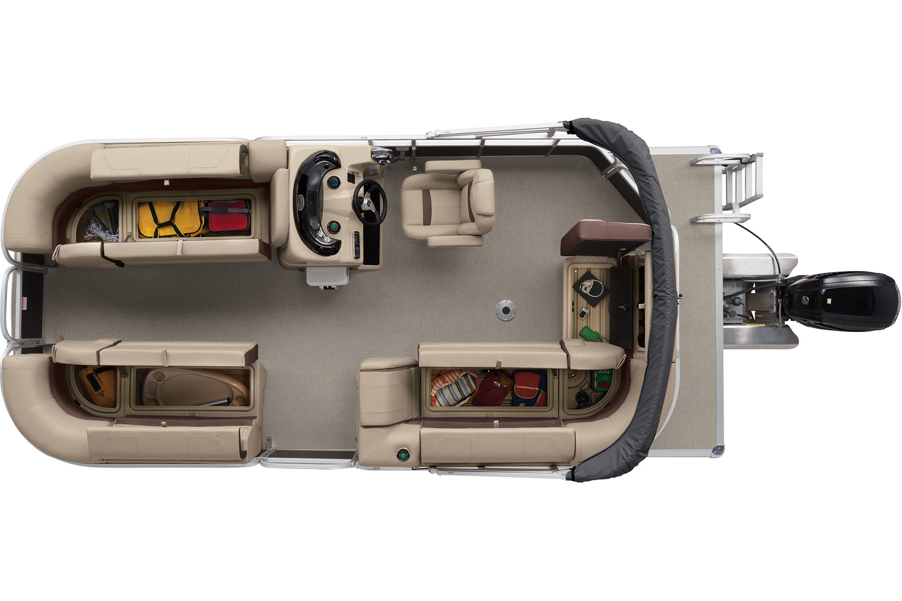 Party Barge 20 DLX Exclusive Auto Marine pontoon boat