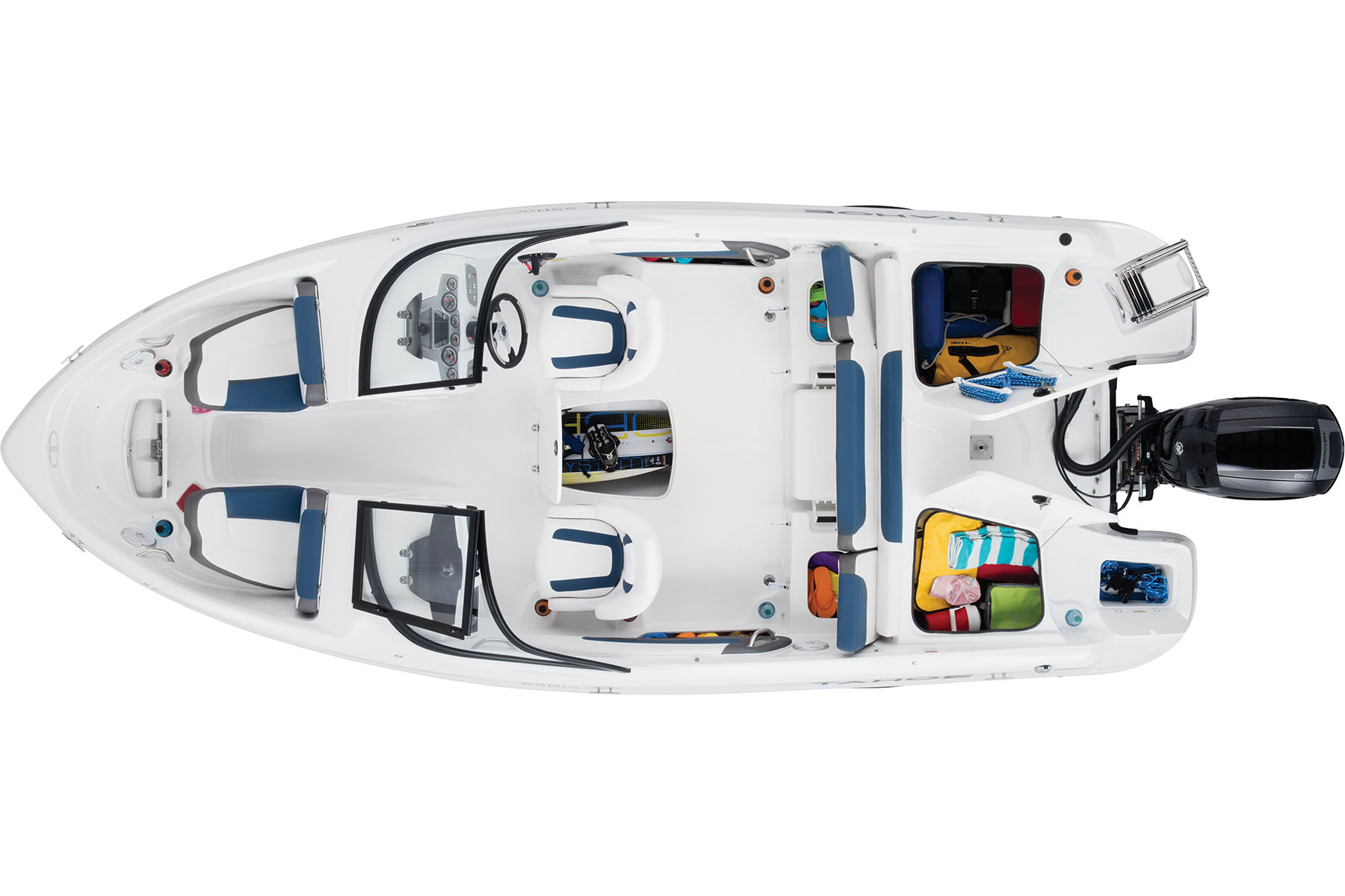 2019 Tahoe 550 TS Exclusive Auto Marine fiberglass ski boat