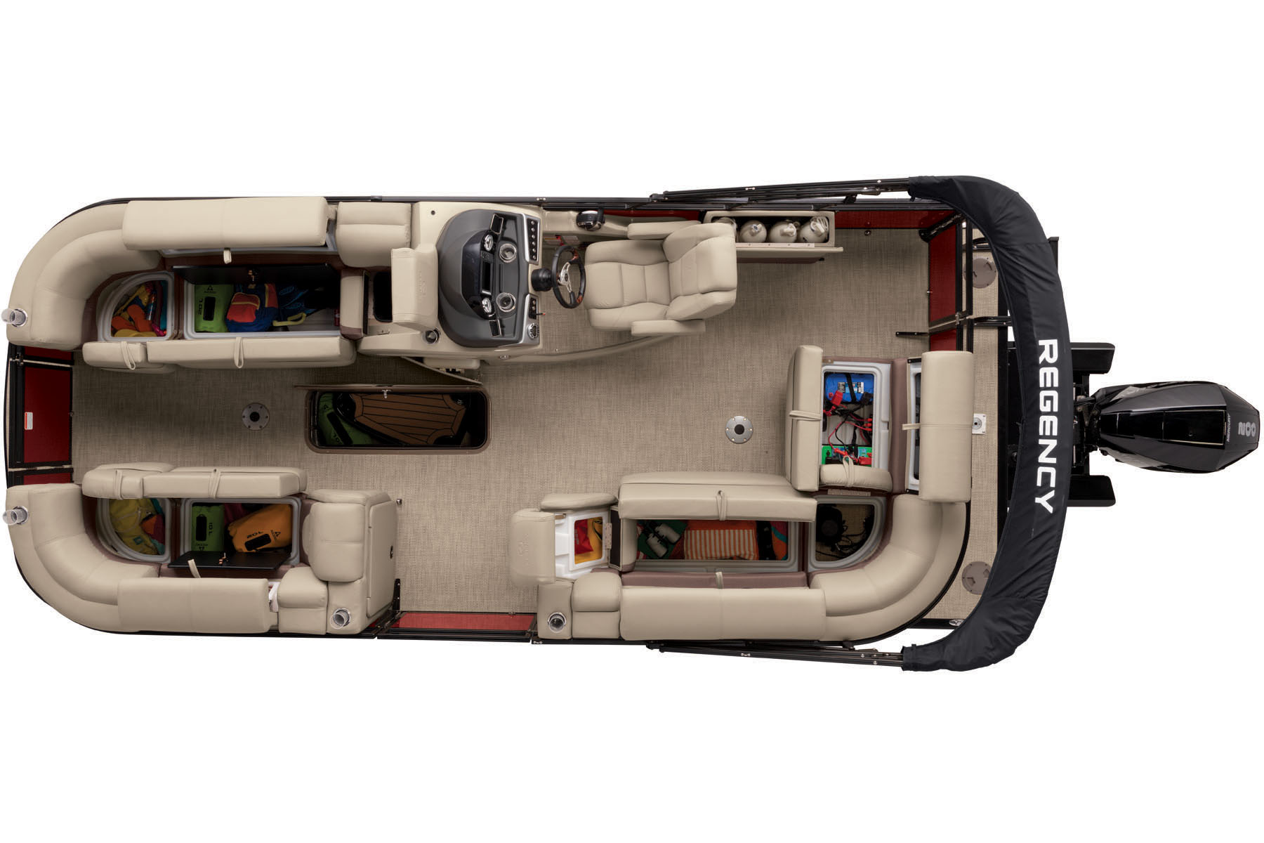 2019 Regency 210 DL3 Exclusive Auto Marine luxury pontoon boat