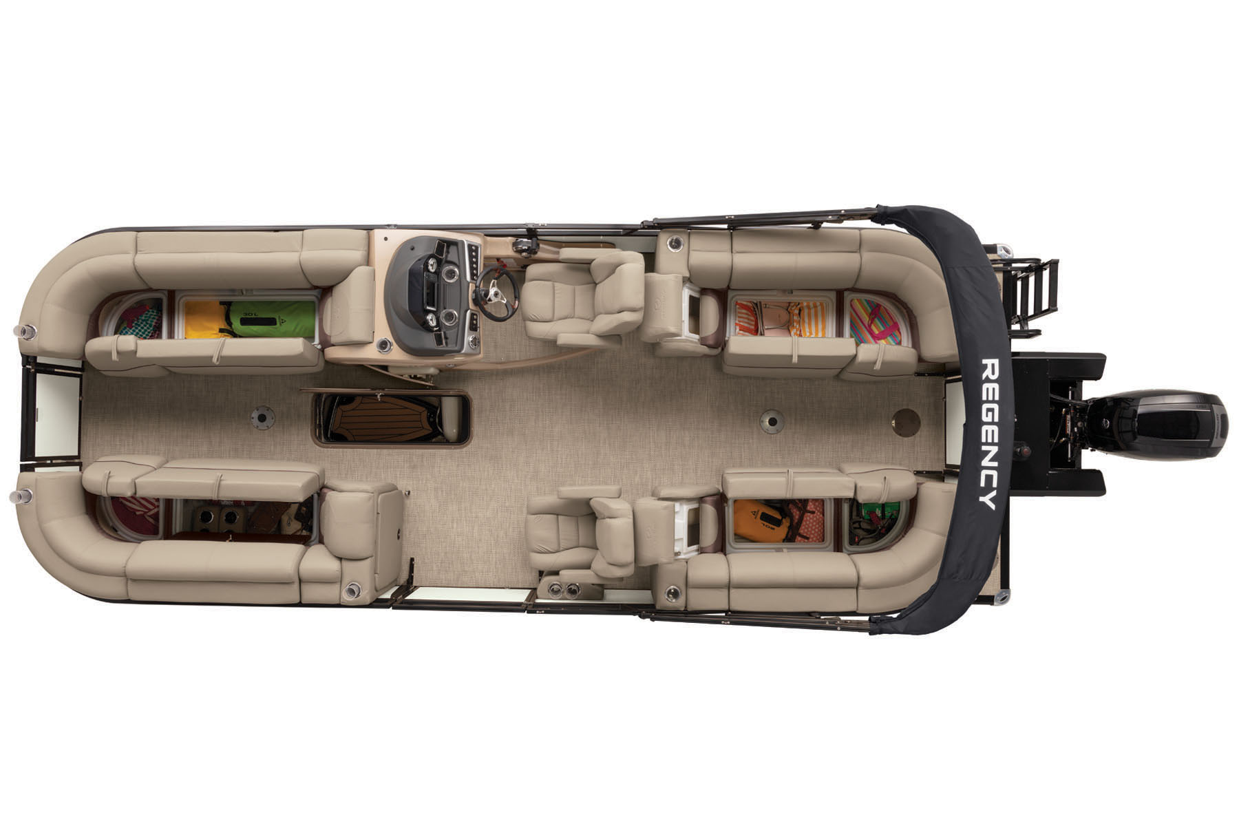 2019 Regency 230 DL3 Exclusive Auto Marine luxury pontoon boat