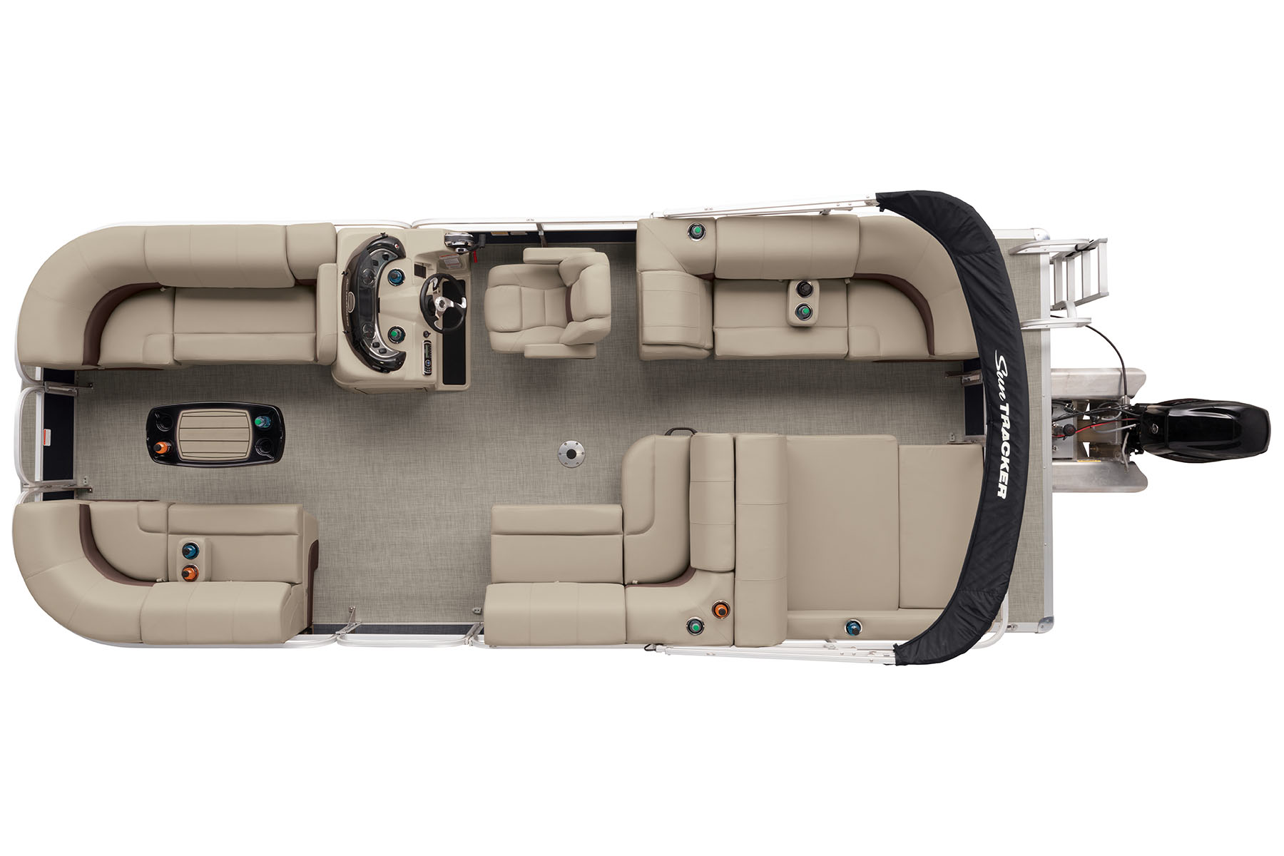 Party Barge 22RF DLX Exclusive Auto Marine pontoon boat