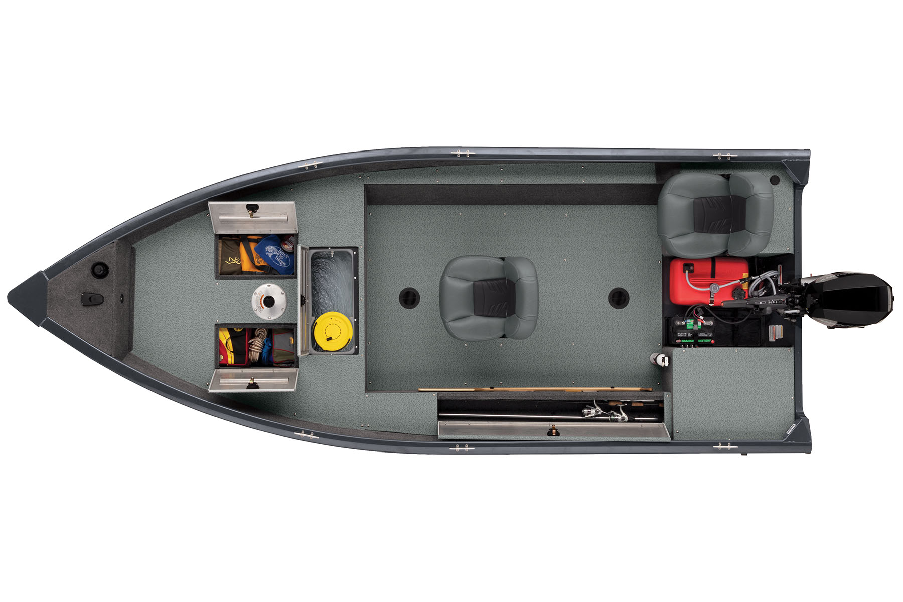 Guide V-16 Laker DLX T Exclusive Auto Marine fishing boat aluminum boat