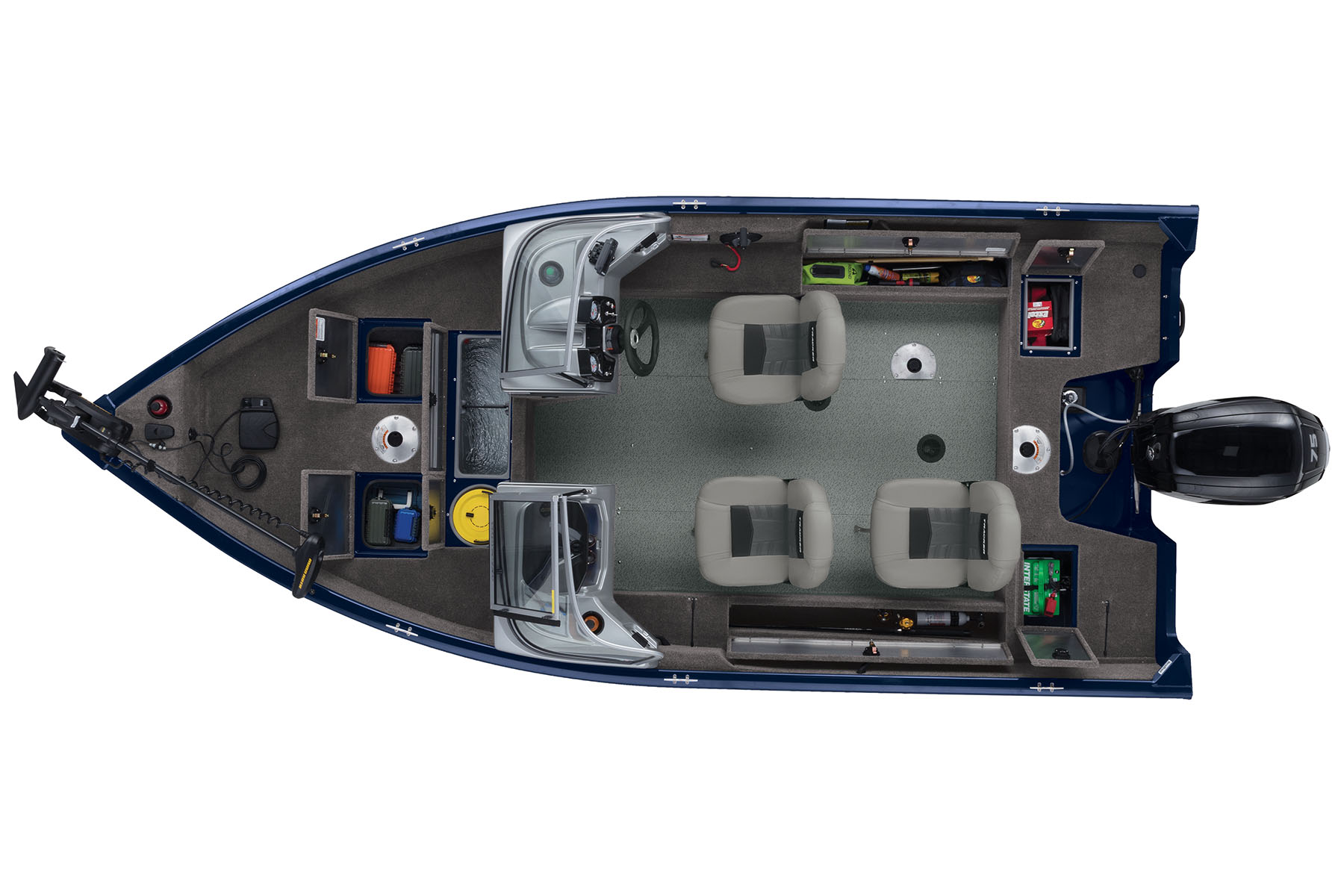 Pro Guide V-16 WT Exclusive Auto Marine fishing boat aluminum boat