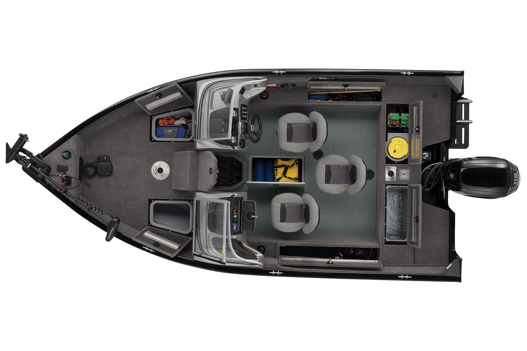 Pro Guide V-165 WT Exclusive Auto Marine fishing boat aluminum fishing boat