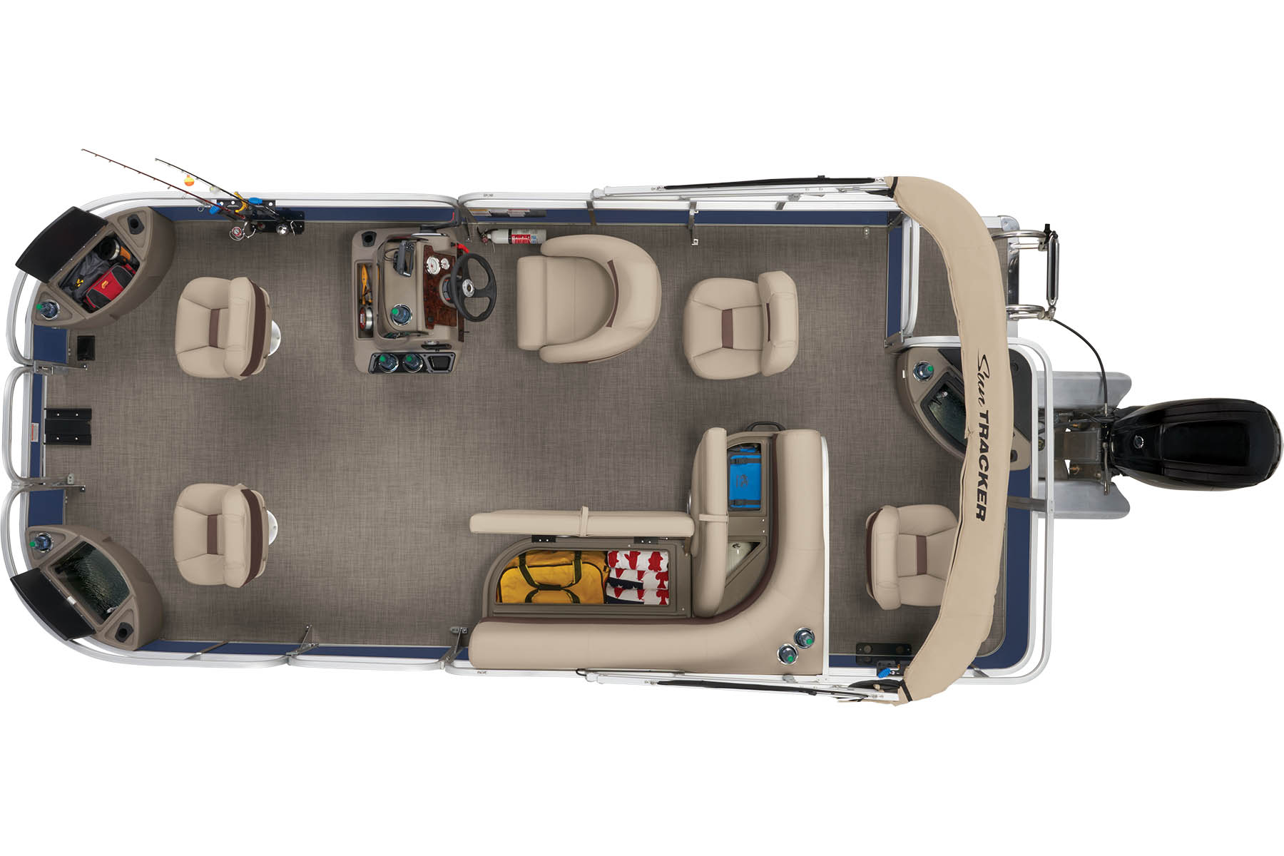 2023 Suntracker Bass Buggy 18 DLX, Exclusive Auto Marine, fishing pontoon boat, power boat, outboard motor, mercury marine