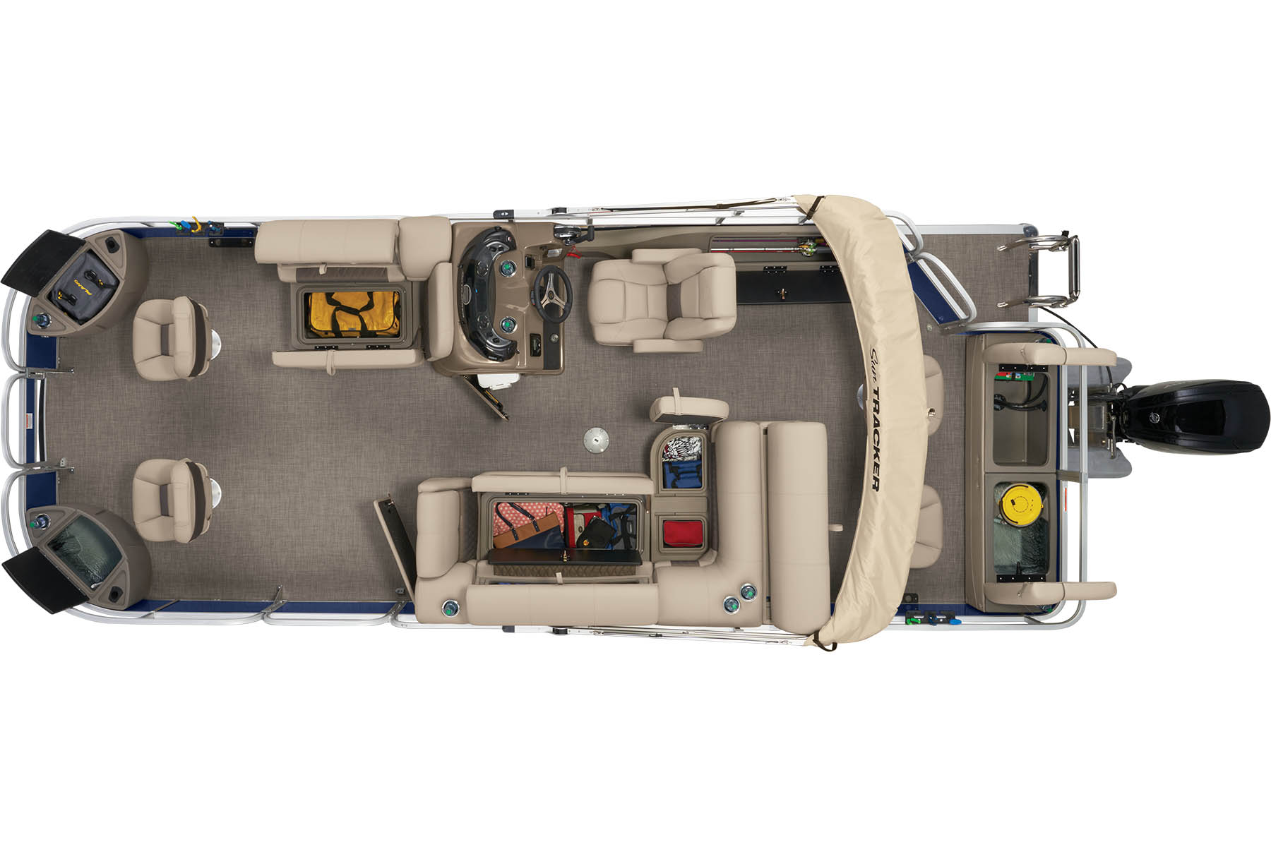 2023 Suntracker Fishin' Barge 22 DLX, Exclusive Auto Marine, fishing pontoon boat, power boat, outboard motors, mercury marine