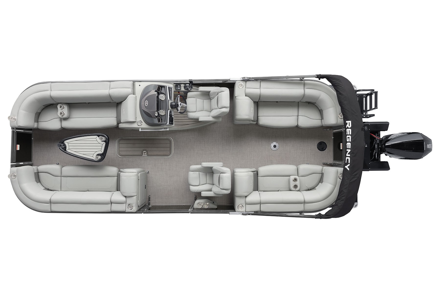 luxury pontoon boat 2024 Regency 230 LE3 Exclusive Auto Marine power boat outboard motor mercury marine