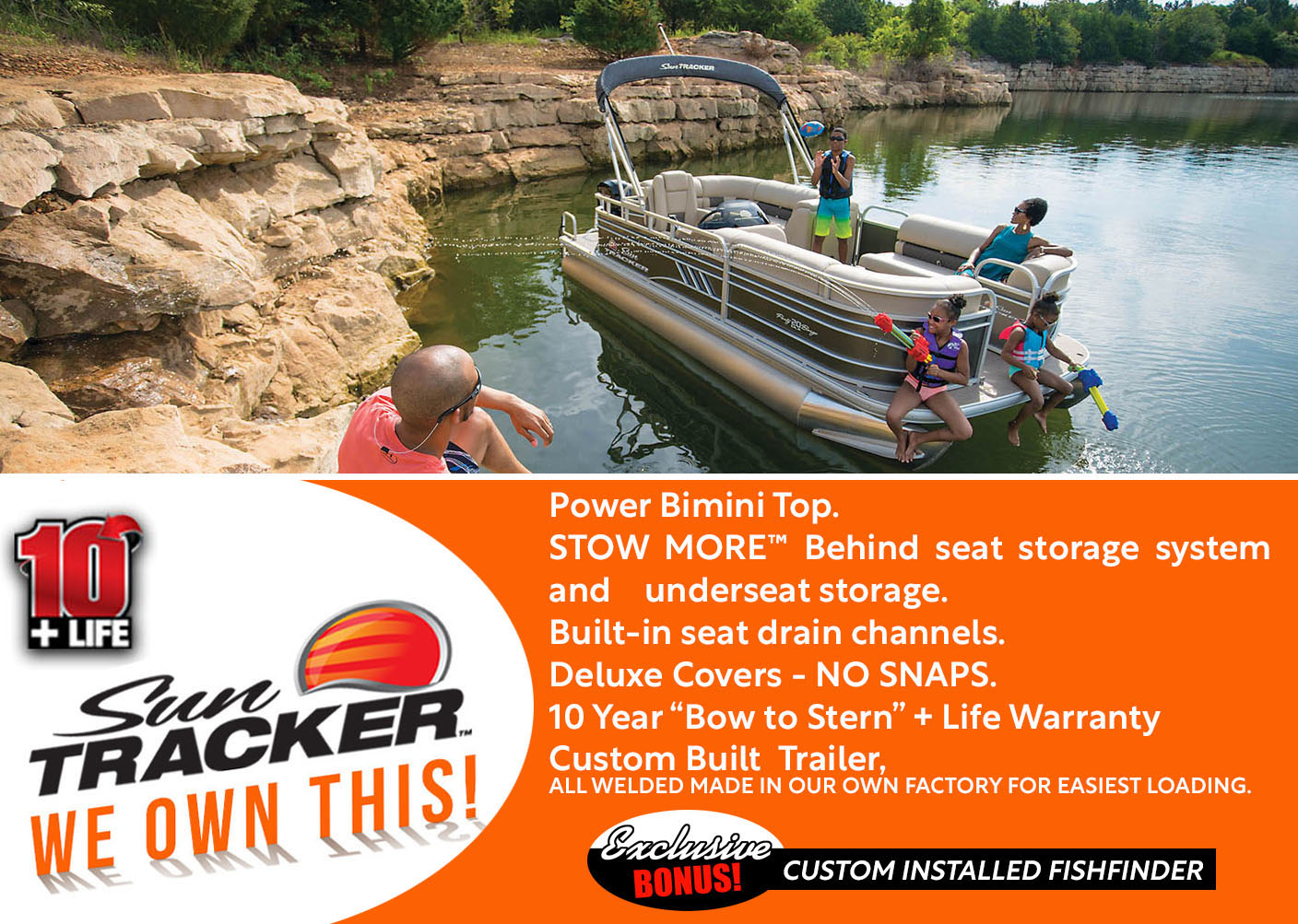 pontoon boat 2022 Suntracker Party Barge 20 Exclusive Auto Marine power boat outboard motor