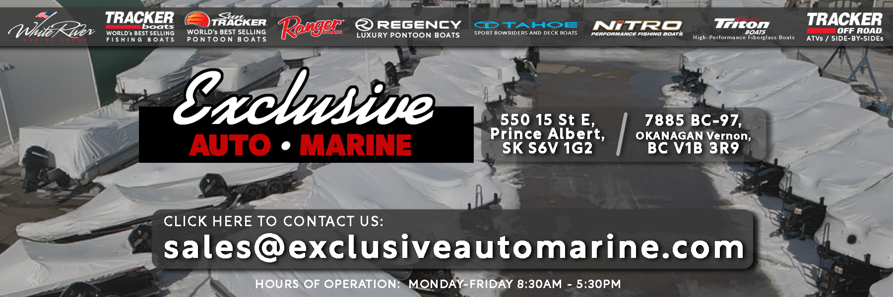 EXCLUSIVE AUTO MARINE - CANADA's #1 TRACKER MARINE DEALER