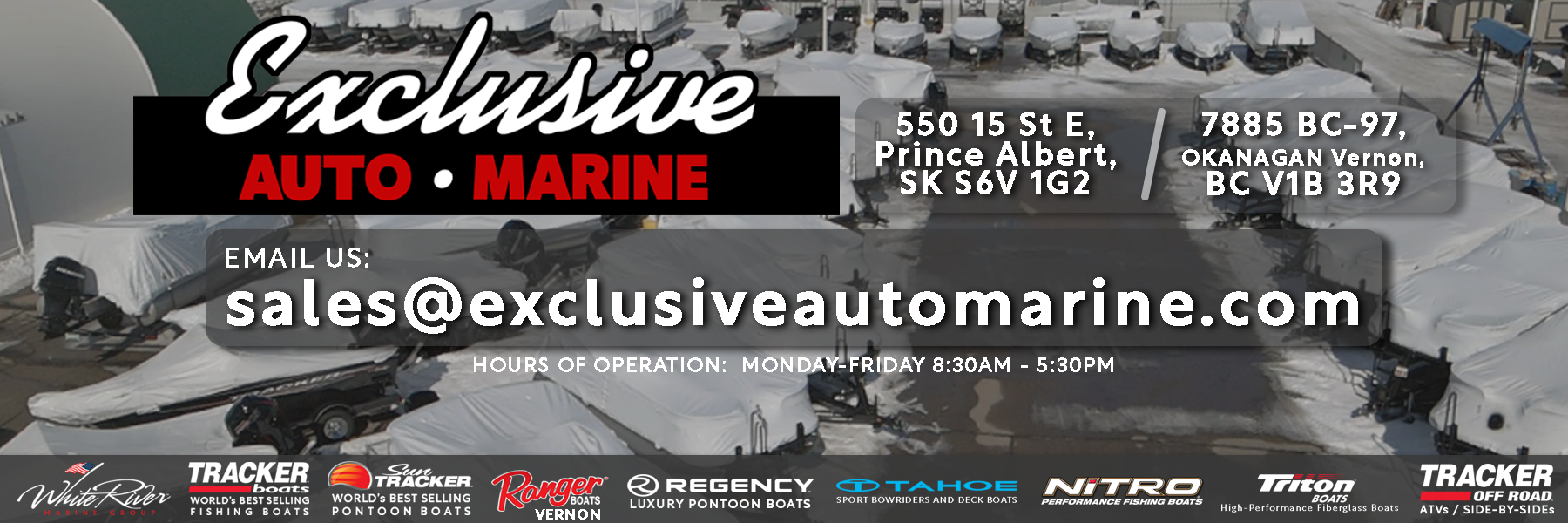 Exclusive Auto Marine - Canada's #1 Tracker Marine Dealer! White River Marine Group
