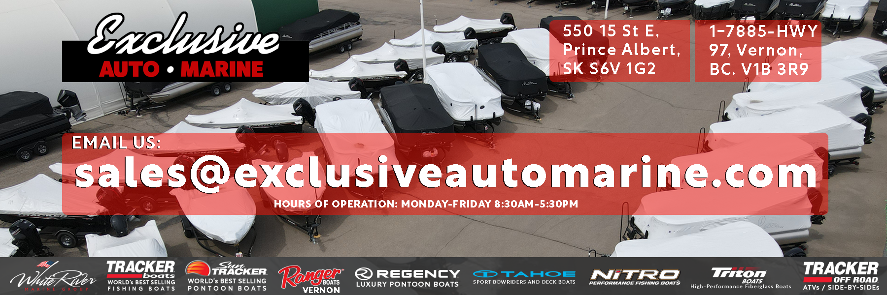 Exclusive Auto Marine - Canada's #1 Tracker Marine Dealer! White River Marine Group