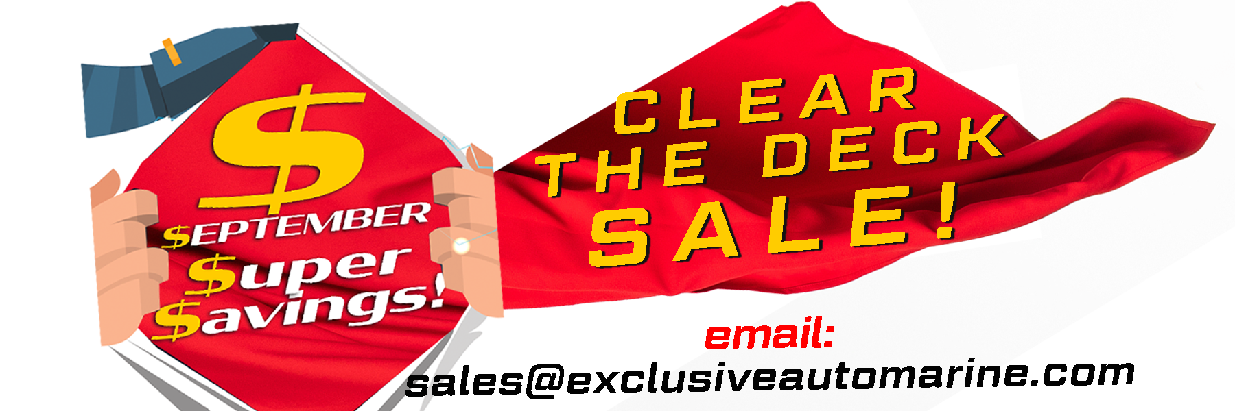 September Super Savings - Clear the Deck Sale!