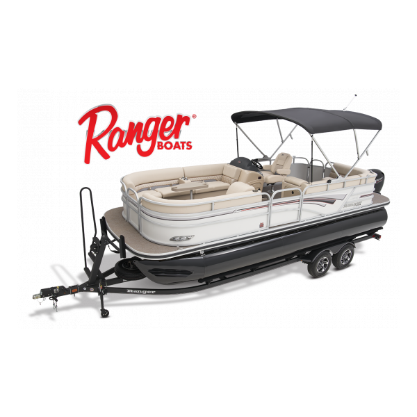 pontoon boat 2023 Ranger Boats Reata 223C, Exclusive Auto marine, power boat, outboard motor, Mercury Marine