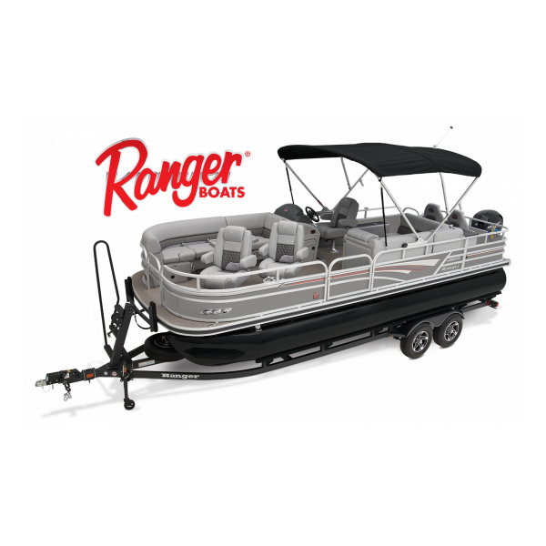 pontoon boat, 2023 Ranger Reata 220 Fish and Cruise, Exclusive Auto Marine, power boat, outboard motor, Mercury Marine