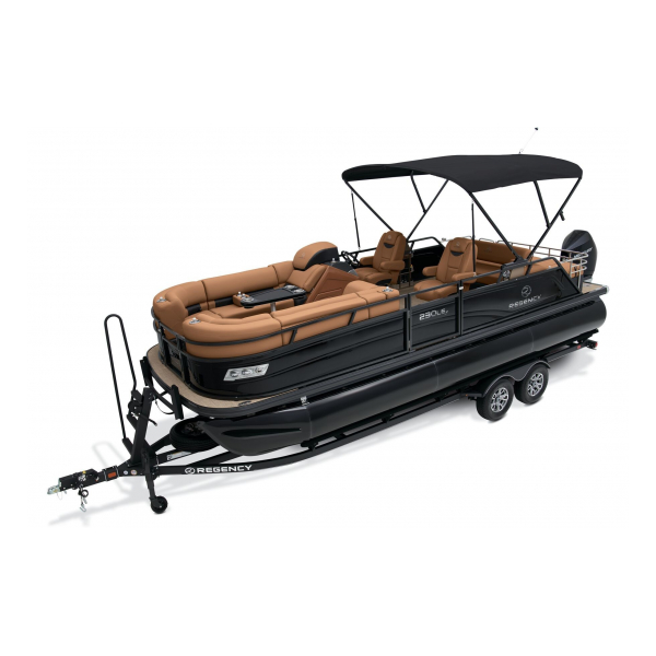 luxury pontoon boat, 2024 Regency 230 LE3 Sport, Exclusive Auto Marine, powered boat, outboard motors, Mercury Marine