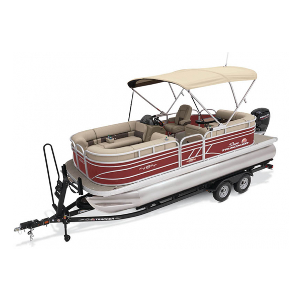 2023 Suntracker Party Barge 20 DLX, Exclusive Auto Marine, recreational pontoon boat, power boat, outboard motor, mercury 