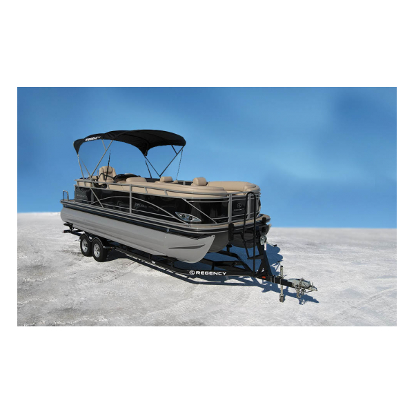 used luxury pontoon boat, 2016 Regency 220 DL3, Exclusive Auto Marine, power boat, outboard motor, mercury marine 