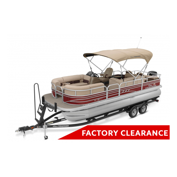 pontoon boat 2022 Suntracker SportFish 22 Exclusive Auto Marine  power boat outboard motor