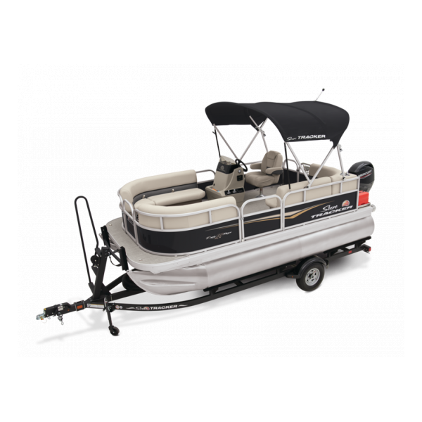 pontoon boat, 2024 Sun Tracker Party barge 16 DLX, power boat, outboard motors, Mercury Marine