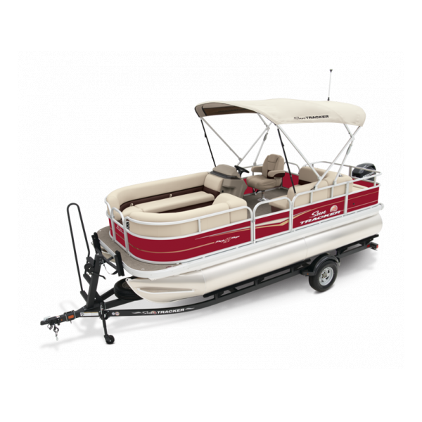 pontoon boat, 2024 Sun Tracker Party Barge 18 DLX, power boat, outboard motors, Mercury Marine