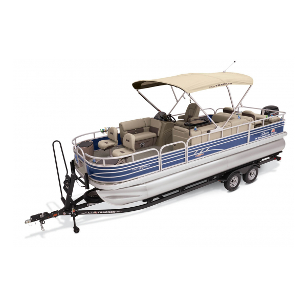 2023 Suntracker Fishin' Barge 22 DLX, Exclusive Auto Marine, fishing pontoon boat, power boat, outboard motors, mercury marine 