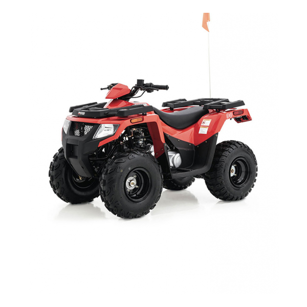 atv 2021 Tracker Off Road 90 Red Edition Exclusive Auto Marine side by side utv