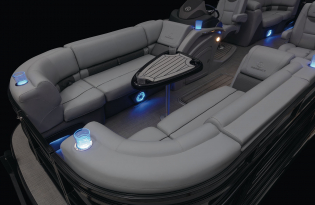 luxury pontoon boat 2024 Regency 230 LE3 Exclusive Auto Marine power boat outboard motor mercury marine