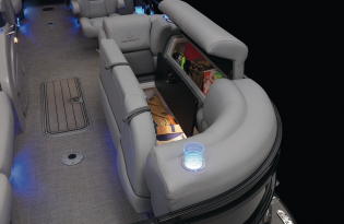luxury pontoon boat 2024 Regency 230 LE3 Exclusive Auto Marine power boat outboard motor mercury marine