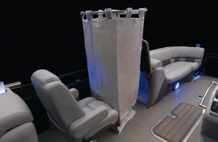 luxury pontoon boat 2024 Regency 230 LE3 Exclusive Auto Marine power boat outboard motor mercury marine