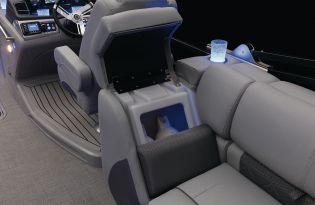 luxury pontoon boat 2024 Regency 230 LE3 Exclusive Auto Marine power boat outboard motor mercury marine