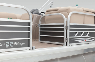 2023 Suntracker Fishin' Barge 22 XP3, Exclusive Auto marine, fishing pontoon boat, power boat, outboard motor, mercury marine