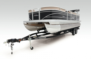 pontoon  boat 2022 SunTracker Party Barge 22 RF Exclusive Auto Marine power boats outboard  motor