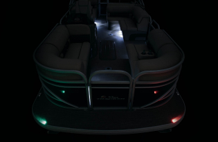 pontoon boat 2022 SunTracker Party Barge 22 RF XP3 Exclusive Auto Marine power boats outboard motor